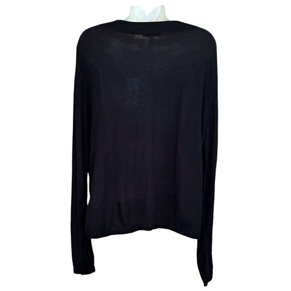 Vince Black Bouclé Wool-Blend Boat-Neck Sweater in Black NWT Size XXL - Picture 4 of 7